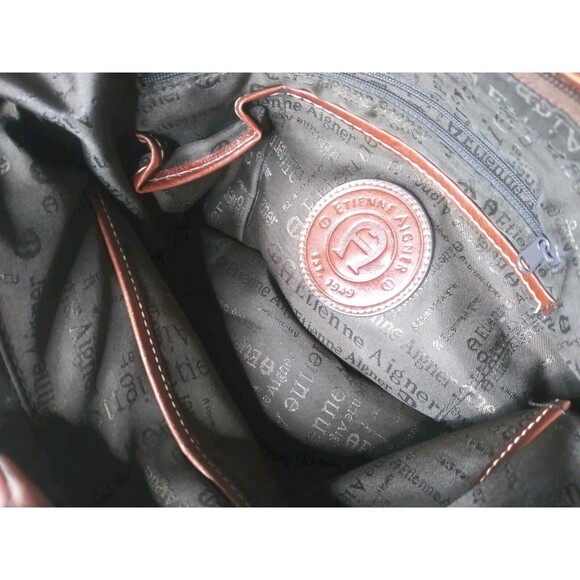 Etienne Aigner Hobo Bag Vintage  Brown Shoulder Bag Purse~ USA Buyers Only - Picture 6 of 9